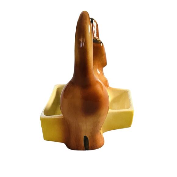 Vintage AL Hirsch “Rover” Dachshund Ceramic Dresser Caddy/Valet Planter MCM 1950 - Picture 4 of 7